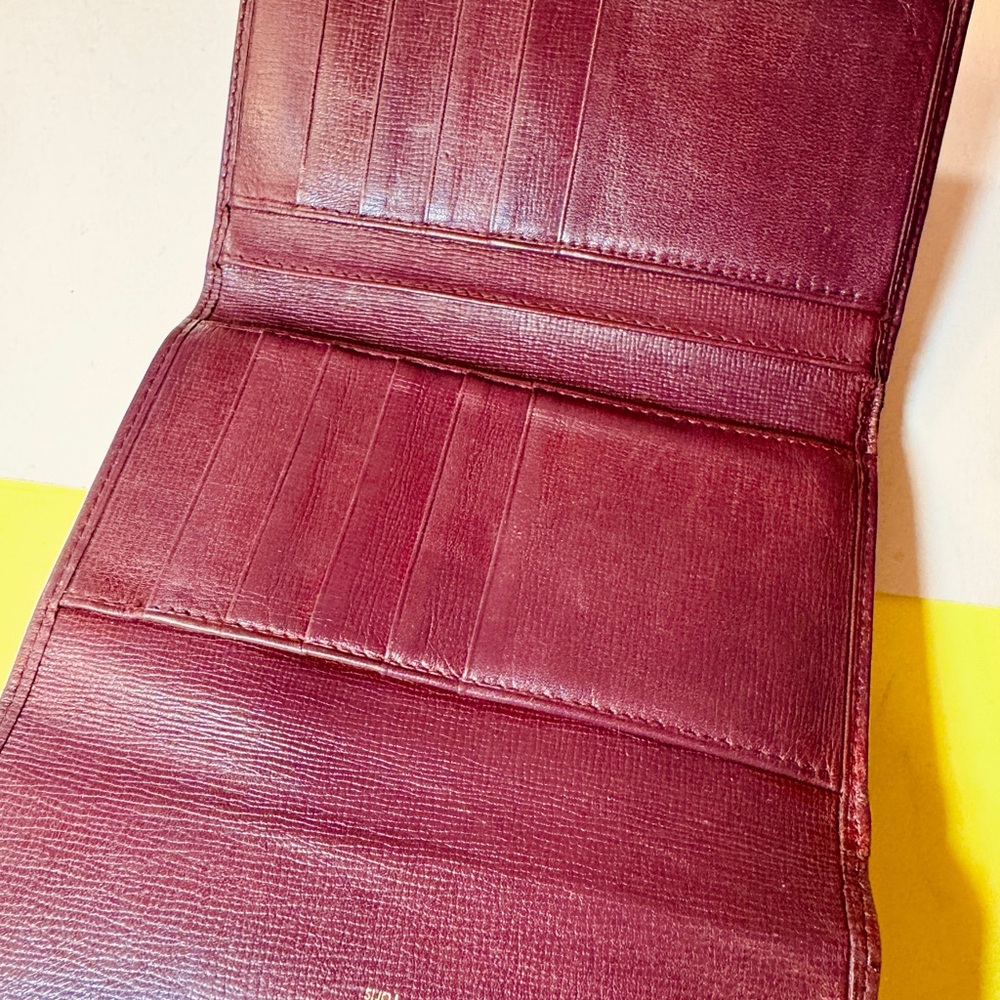Cartier Must de Cartier trifold long wallet Leather Burgundy Leather - Picture 10 of 13